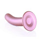 Ouch! Smooth G-Spot Silicone Dildo 6in - Metallic