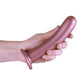 Ouch! Smooth G-Spot Silicone Dildo 7in - Metallic