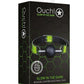 Ouch! Solid Ball Gag - Black/Glow In The Dark/Green