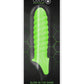 Ouch! Swirl Strechy Penis Sleeve - Glow In The Dark/Green