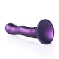 Ouch! Ultra Soft Curvy G-Spot Silicone Dildo 7in - Metallic
