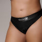 Ouch! Vibrating Strap-On Hipster Rechargeable - Black - XLarge/XXLarge
