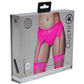 Ouch! Vibrating Strap-On Thong Rechargeable - Pink - Large/Medium