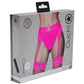 Ouch! Vibrating Strap-On Thong Rechargeable - Pink - Small/XSmall