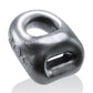 Oxballs 360 2-Way Cock Ring and Ball Sling - Grey/Silver