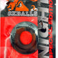 Oxballs Atomic Jock Do-Nut-2 Fatty Silicone Plus+ Cock Ring - Night Edition - Black