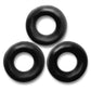 Oxballs Fat Willy Jumbo Cock Ring - Black - 3 Pack