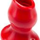 Oxballs Pig-Hole-3 Large Silicone Hollow Butt Plug - Red - Large