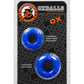 Oxballs Truckt Cock Ring (2 Pack) - Police - Blue