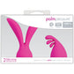 Palmpleasure Silicone Massager Head Attachment - Pink - 2 Per Pack