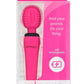 Palmpower Groove Mini Wand Rechargeable Silicone Massage Wand - Fuchsia/Pink