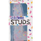 Party Boy Silicone Studs Dong with Suction Cup 6in Insert - Multicolor