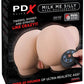 Pdx Elite Milk Me Silly Plug In Pussy and Ass Mega Masturbator with Remote Control - Flesh/Vanilla