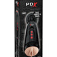 Pipedream Extreme Elite Rechargeable Dirty Talk Starter Masturbator - Pussy - Black/Flesh/Vanilla