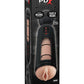 Pipedream Extreme Elite Rechargeable Vibrating Mega Milker Masturbator - Pussy - Black/Flesh/Vanilla