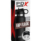 Pdx Plus Fap Flask Thrill Seeker Stroker - Frosted - Black/White