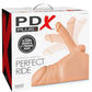 Pdx Plus Perfect Ride Posable Male Masturbator - Vanilla