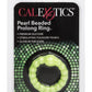 Pearl Beaded Prolong Silicone Cock Ring - Glow - Yellow