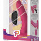 Pegasus Curved Ripple Peg Rechargeable Dildo with Remote Control - Pink - 6in