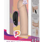 Pegasus Realistic Silicone Rechargeable Dildo with Remote Control and Adjustable Harness - Vanilla - 6.5in - Set