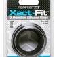 Perfect Fit Xact-Fit Silicone Ring Kit Assorted Size - Black - 3 Pack
