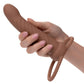 Performance Maxx Rechargeable Silicone Ribbed Dual Penetrator Extender