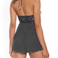 Pink Pussycat Babydoll and G-String - Black - One Size