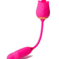 Pink Pussycat Vibrating Licking Rechargeable Silicone Rose with Remote