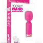 Pink Pussycat Vibrating Pocket Wand Rechargeable Massager - Pink