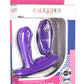 Pinpoint Pleaser Silicone Rechargeable P-Spot Vibrator with Remote Control - Purple