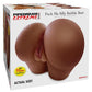 Pipedream Extreme Toyz Fuck Me Silly Bubble Butt Masturbator - Pussy and Ass - Chocolate