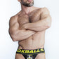 Pisspig 3d Rubber Urinal Jock - Black/Yellow - Small