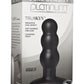 Platinum Premium Silicone - Dual Density Truskyn The Tru Anal Plug - Ripple - Black