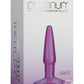 Platinum Premium Silicone - The Li'l End Anal Plug - Purple