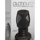 Platinum Premium Silicone - The Stretch - Medium Anal Expander Plug - Black