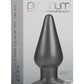 Platinum Premium Silicone - The Super Big End - Large Anal Plug - Charcoal/Grey