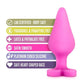 Play with Me Naughty Candy Heart Be Mine Silicone Butt Plug