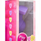 Play with Me Naughty Candy Heart Do Me Now Silicone Butt Plug - Purple