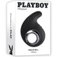 Playboy Ring My Bell Rechargeable Silicone Vibrating Tip - Black