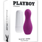 Playboy The Jet Set Tapping Rechargeable Silicone Clitoral Stimulator - Purple/White