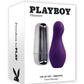 Playboy The Jet Set Vibrator Rechargeable Silicone Clitoral Stimulator - Purple/Silver