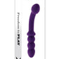 Playboy The Seeker Rechargeable Silicone Dual Vibrator - Purple