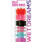 Pleasure Stars Jelly Cock Rings - Assorted Colors - 6 Pack