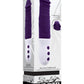 Plum Thrust Rechargeable Silicone Dildo - Purple/White