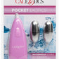 Pocket Exotics Double Silver Bullets - Pink/Silver