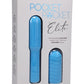 Pocket Rocket Elite Silicone Rechargeable Mini Vibrator with Removable Sleeve - Blue/Sky Blue