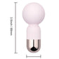 Pokewan Pocket Mini Vibrating Silicone Rechargeable Wand Massager