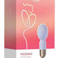 Pokewan Pocket Mini Vibrating Silicone Rechargeable Wand Massager - Purple/Rose Gold