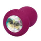 Power Gem Vibrating Crystal Probe Silicone Rechargeable Butt Plug