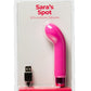 Powerbullet Sara's Spot 10 Function Rechargeable Silicone Vibrating Bullet - Pink
